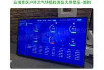 云南旅游景区户外大气环境检测仪大屏电视案例